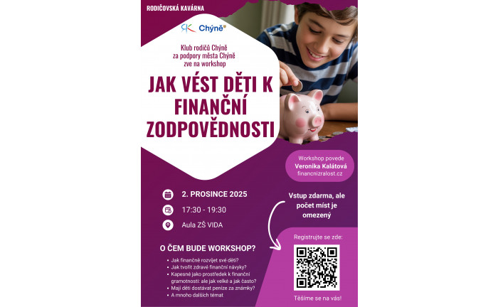 Workshop - Jak vést děti k finanční zodpovědnosti